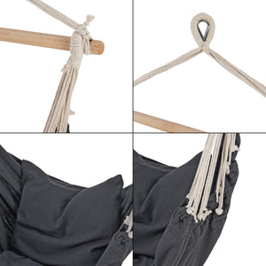[en.casa] Katoenen hangstoel Peralvillo max 120 kg - 2 varianten