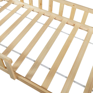 Kinderbed Hesel huisbed met matras en uitvalbeveiliging [en.casa] [neu.haus]