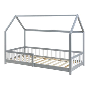 Kinderbed Hesel huisbed met uitvalbeveiliging [en.casa]