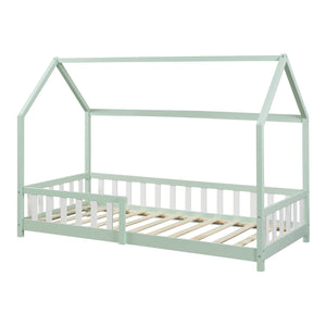 Kinderbed Hesel huisbed met uitvalbeveiliging [en.casa]