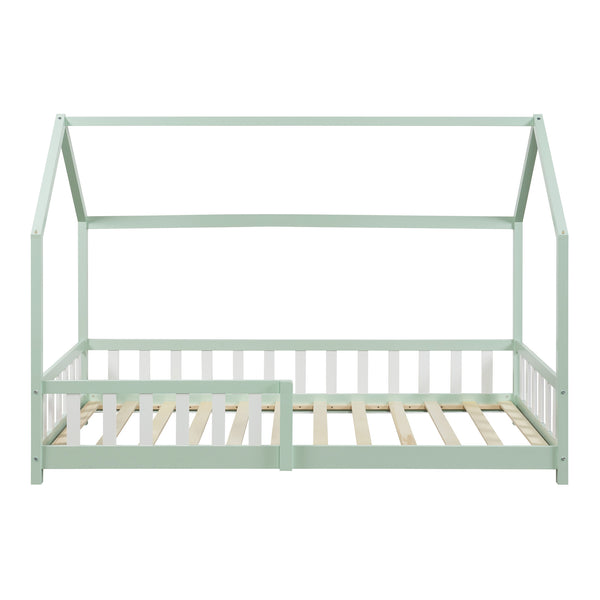 Kinderbed Hesel huisbed met uitvalbeveiliging [en.casa]