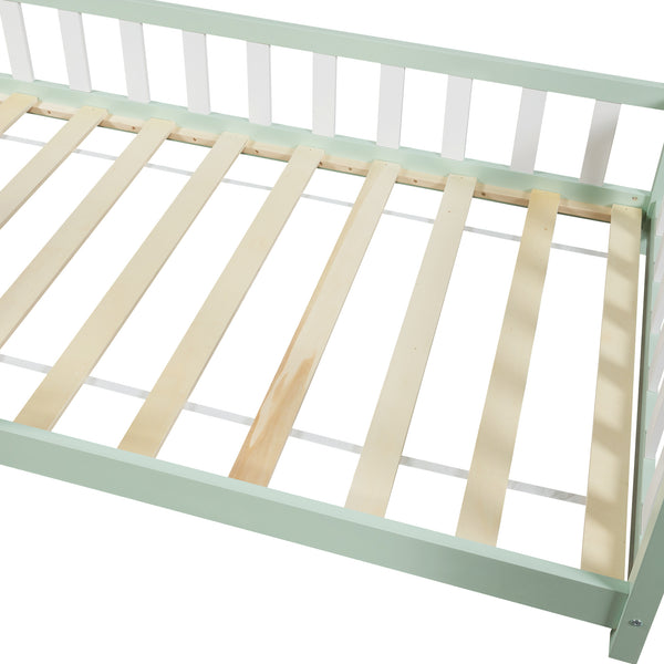 Kinderbed Hesel huisbed met uitvalbeveiliging [en.casa]