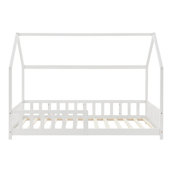 Kinderbed Hesel huisbed met uitvalbeveiliging [en.casa]