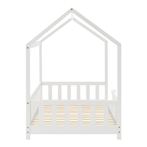 Kinderbed Hesel huisbed met uitvalbeveiliging [en.casa]