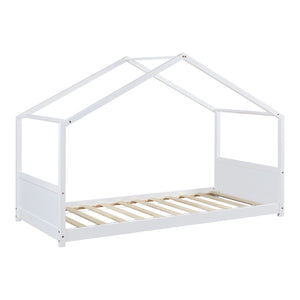 Kinderbed Simo huisbed wit [en.casa]