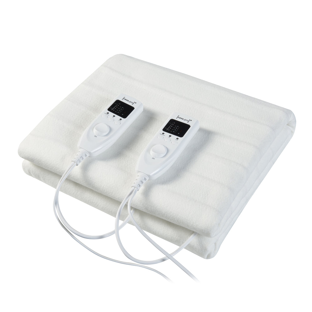 Elektrische deken warmtedeken wit - eenpersoons of tweepersoons