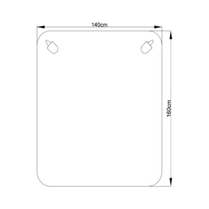 Elektrische deken warmtedeken wit - eenpersoons of tweepersoons