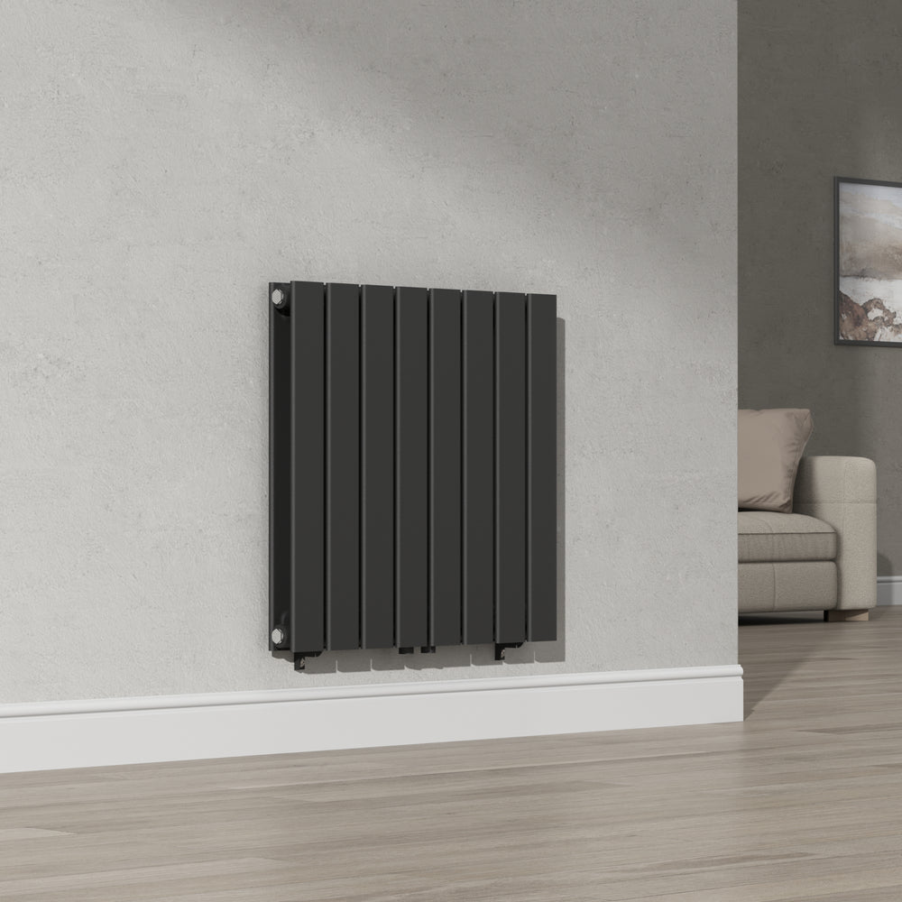 [neu.haus] Designradiator Nore 60x60x6,8 cm zwart