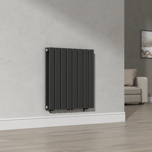 [neu.haus] Designradiator Nore 60x60x6,8 cm zwart