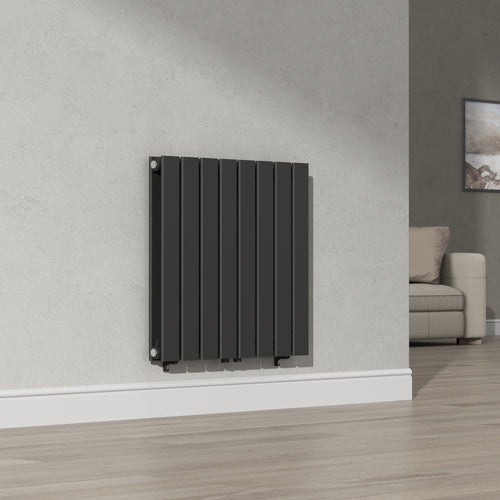 [neu.haus] Designradiator Nore 60x60x6,8 cm zwart