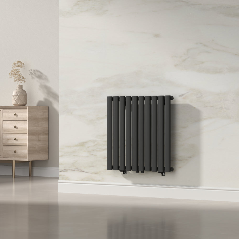 [neu.haus] Designradiator Nore 60x60x5,6 cm zwart