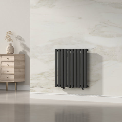 [neu.haus] Designradiator Nore 60x60x5,6 cm zwart
