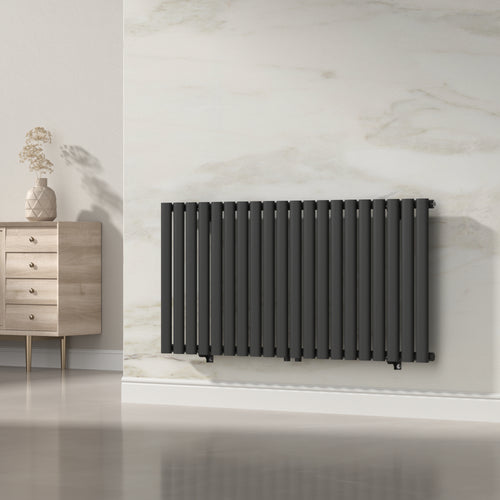[neu.haus] Designradiator Nore 60x120x5,6 cm zwart