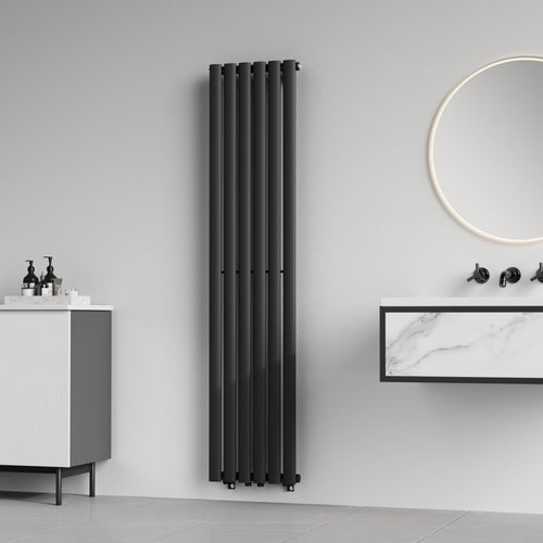 [neu.haus] Designradiator Nore 160x36x5,6 cm zwart
