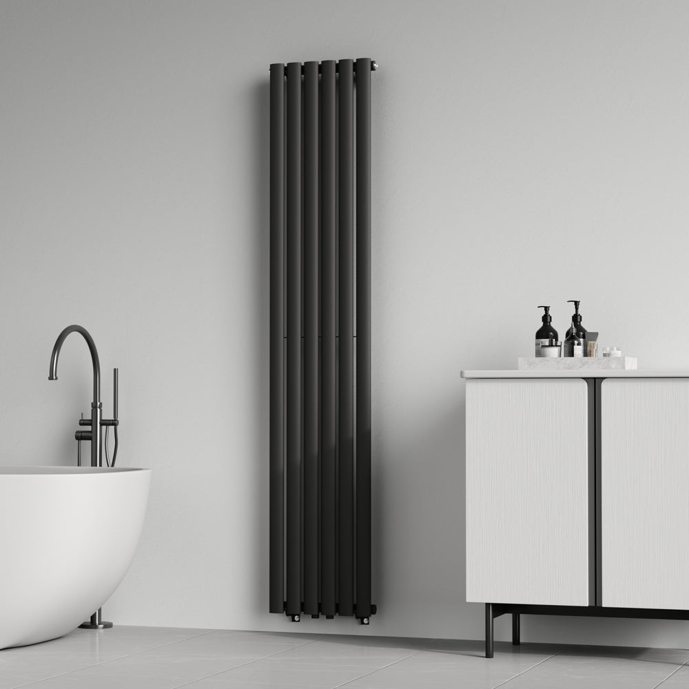[neu.haus] Designradiator Nore 180x36x5,6 cm zwart