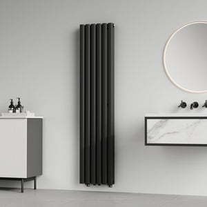 [neu.haus] Designradiator Nore 160x36x7,8 cm zwart