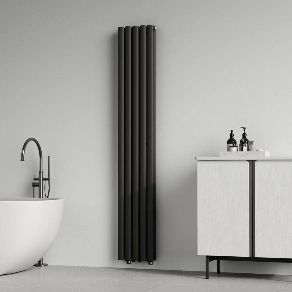 [neu.haus] Designradiator Nore 180x30x7,8 cm zwart model 2