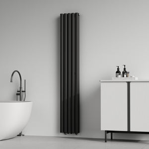 [neu.haus] Designradiator Nore 180x30x7,8 cm zwart model 2
