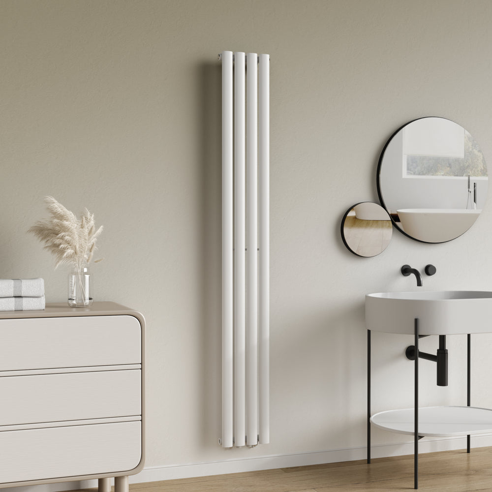 [neu.haus] Designradiator Nore 180x24x5,6 cm wit