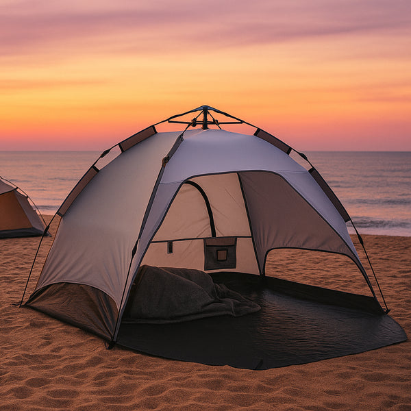 [pro.tec] Strandtent Mullsjö pop-up 215x135x140 cm - 3 varianten