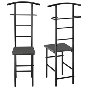 Dressboy kledingrek stoel 107x45x45 cm metaal en MDF - 3 varianten