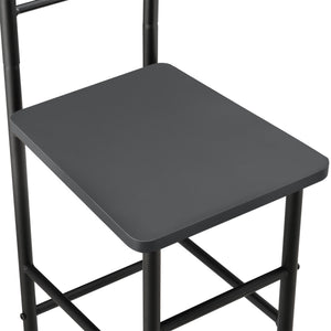 Dressboy kledingrek stoel 107x45x45 cm metaal en MDF - 3 varianten