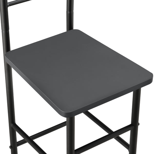 Dressboy kledingrek stoel 107x45x45 cm metaal en MDF - 3 varianten