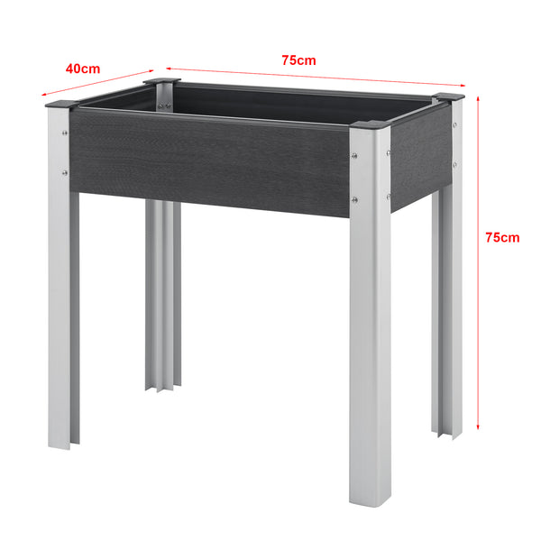 Kweektafel Beverwijk plantenbak donkergrijs [en.casa]