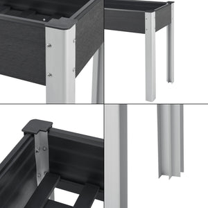 Kweektafel Beverwijk plantenbak donkergrijs [en.casa]