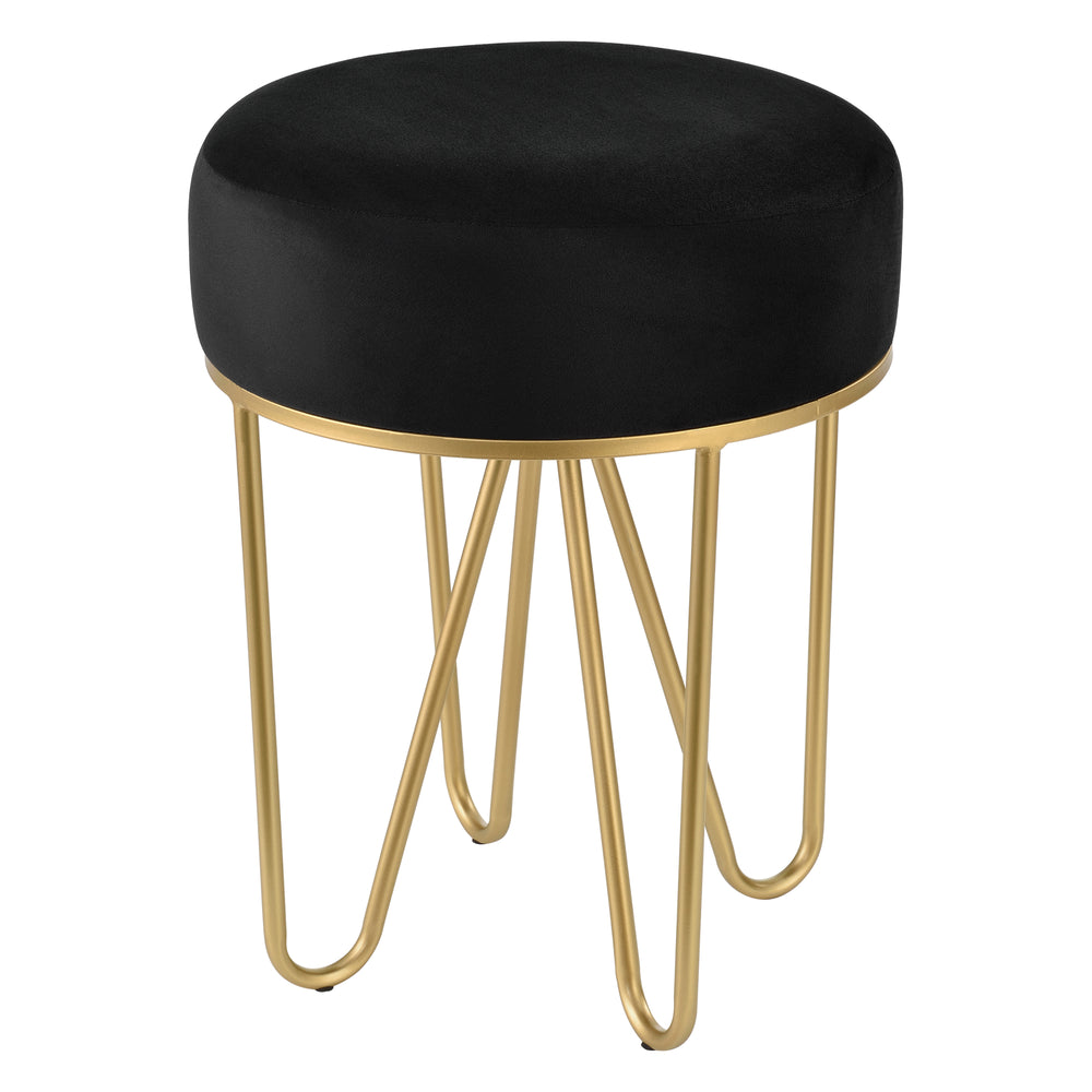 [en.casa] Krukje Vänersborg rond 46xØ35 cm zwart en messing