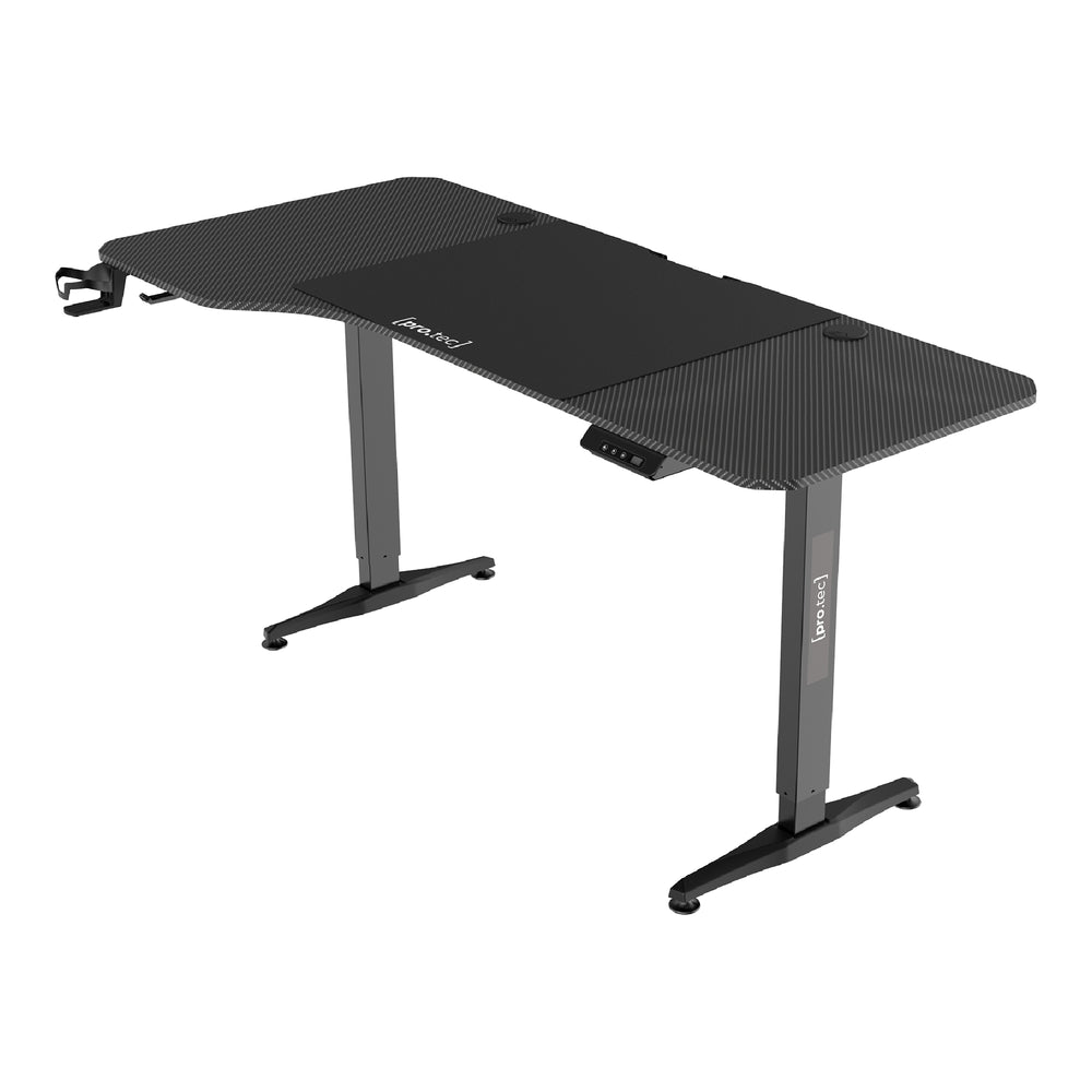 In hoogte verstelbaar bureau Oxnard elektrisch 160x75cm in verschillende kleuren [pro.tec] - premiumXL