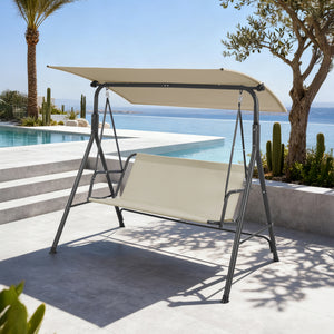 Hollywoodschommel Satten 3 persoons 173x119x153 cm [en.casa]