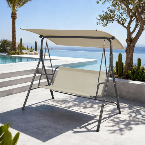 Hollywoodschommel Satten 3 persoons 173x119x153 cm [en.casa]