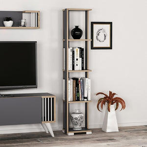 [en.casa] Boekenkast schap Aalestrup 153x34x26 cm - 2 varianten