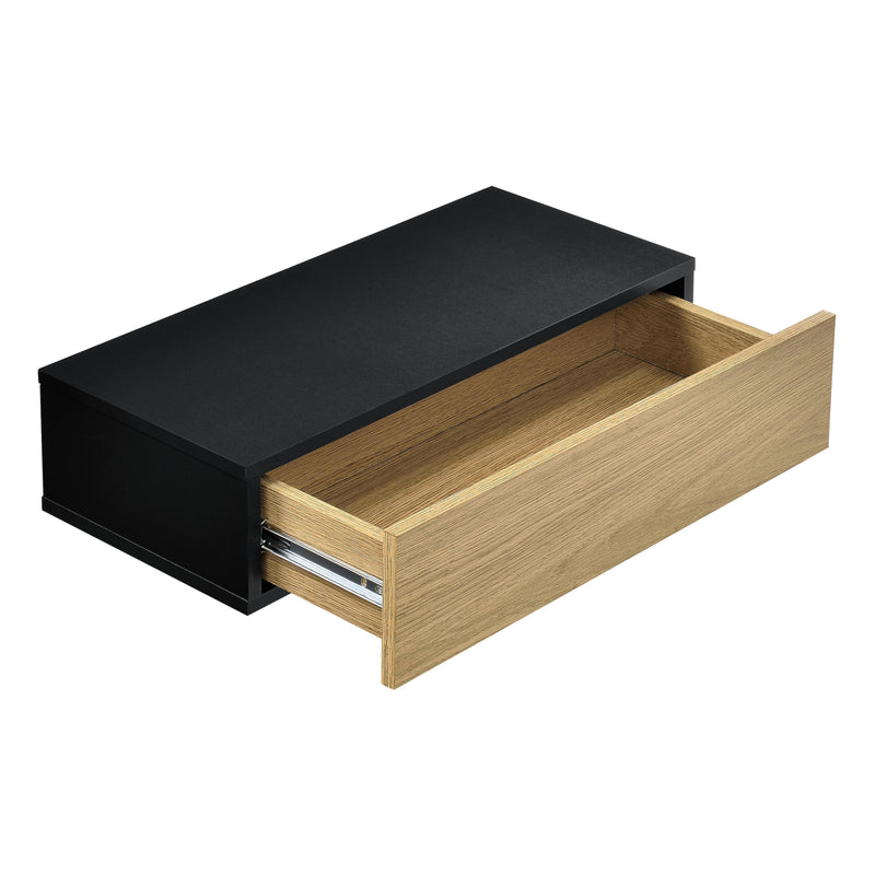 Maatschets [en.casa] Wandplank met lade 50x24x12cm - verschillende kleuren