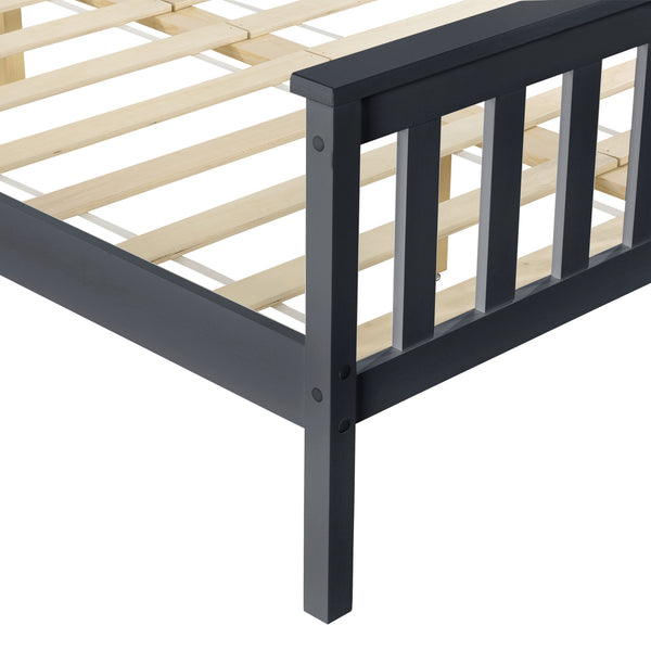 Houten bed Sterk massief grenen bedframe - verschillende maten en kleuren