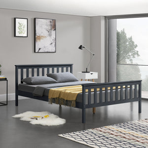 Houten bed Sterk massief grenen bedframe - verschillende maten en kleuren