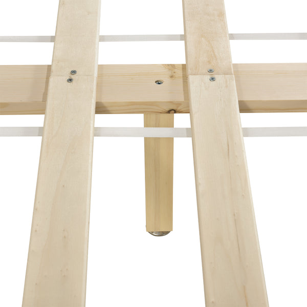 [en.casa] Massief vurenhout bedframe - verschillende maten en kleuren