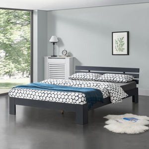 [en.casa] Massief vurenhout bedframe - verschillende maten en kleuren