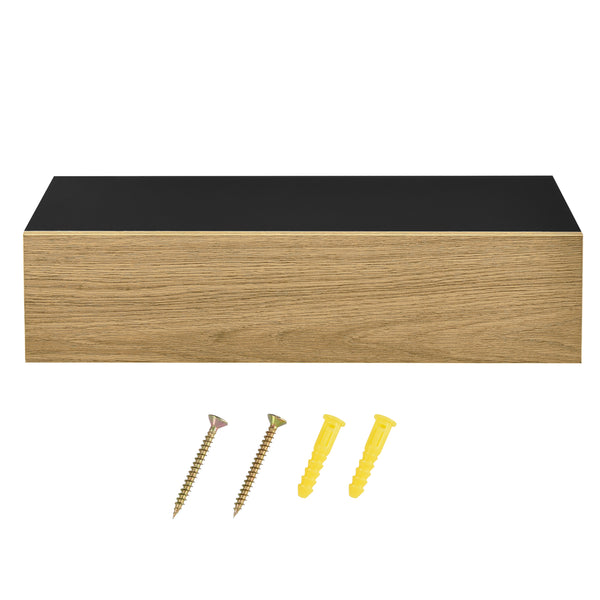 Wandplank met lade 50x24x12cm 2 stuks set - verschillende kleuren