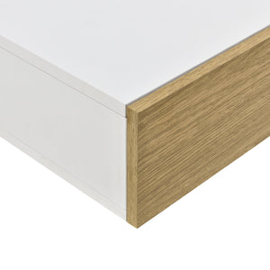 Wandplank met lade 50x24x12cm 2 stuks set - verschillende kleuren