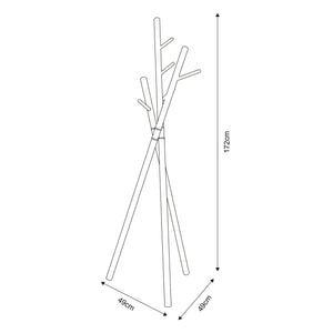Kapstok Laerdal kledingrek 172x49x49 cm [en.casa]
