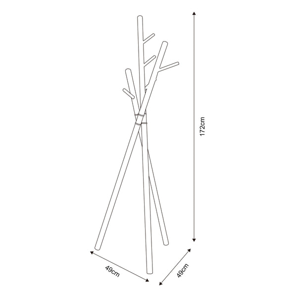 Kapstok Laerdal kledingrek 172x49x49 cm [en.casa]