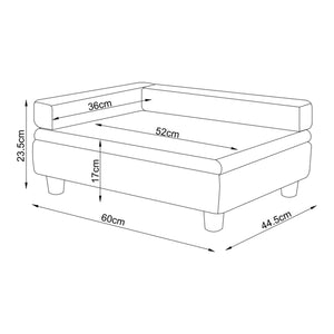 Huisdierenbed Salkonssad 60x45x24 cm [en.casa]