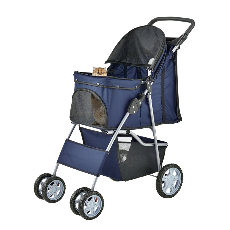 Maatschets Hondenbuggy met 4 wielen 73x46x100 cm max. 15 kg - 4 varianten