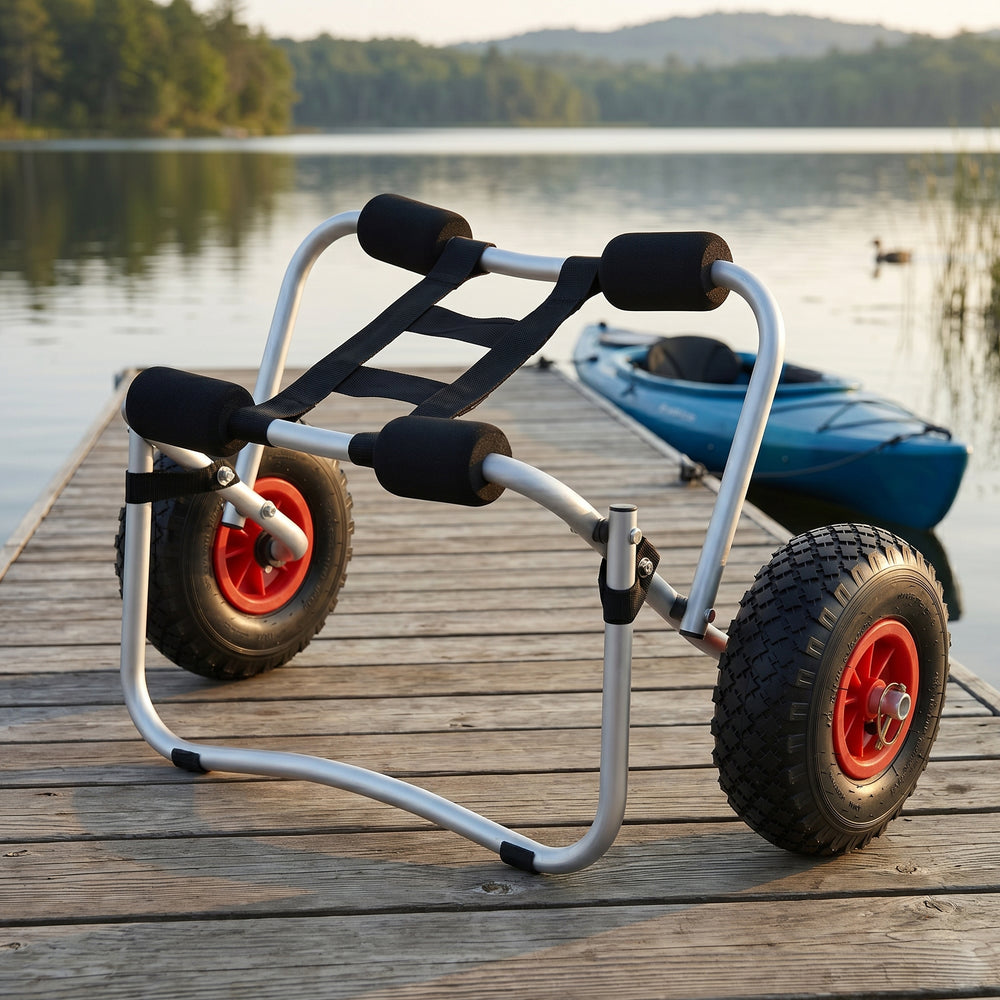 Kayak trolley opvouwbaar aluminium 72x31x44 cm max 70 kg