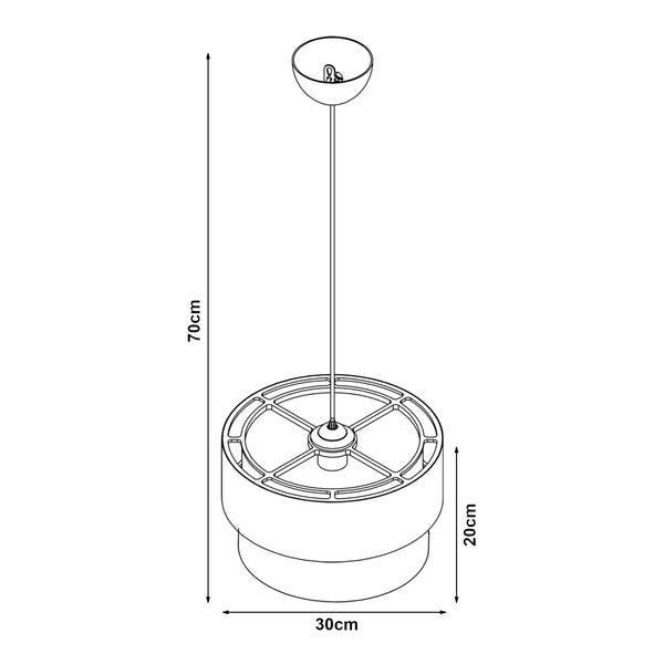 Design hanglamp Lurgan E27 lux.pro