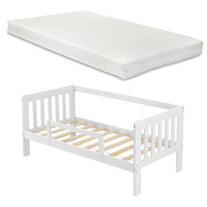 Kinderbed Selfoss met uitvalbeveiliging bedbodem en matras - verschillende maten en kleuren
