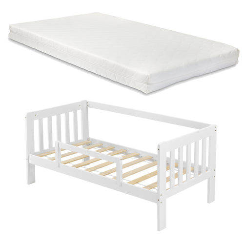 Kinderbed Selfoss met uitvalbeveiliging bedbodem en matras - verschillende maten en kleuren