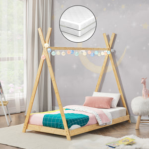 Kinderbed Vimpeli met matras Bamboe in verschillende maten [en.casa] - premiumXL